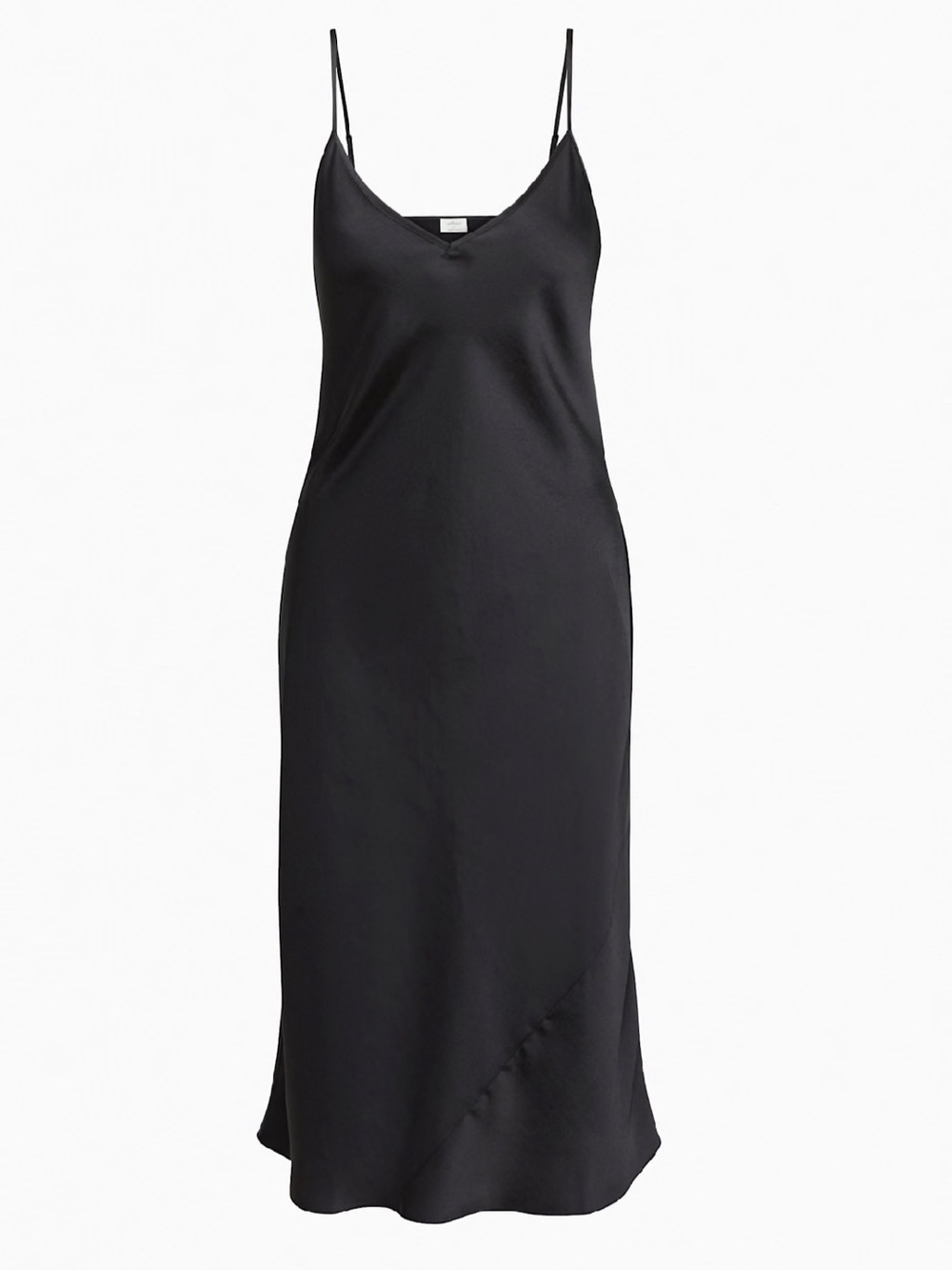 Wilfred Black Slip Dress with Thin Straps